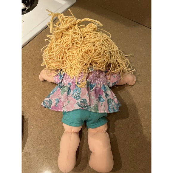 Vintage Hasbro Cabbage Patch Kids Crimp 'N Curl Doll Blonde Hair Brown Eyes - Picture 4 of 4